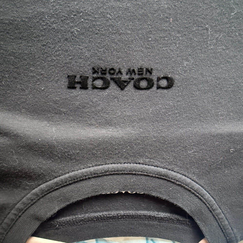 Coach Black Crewneck Top